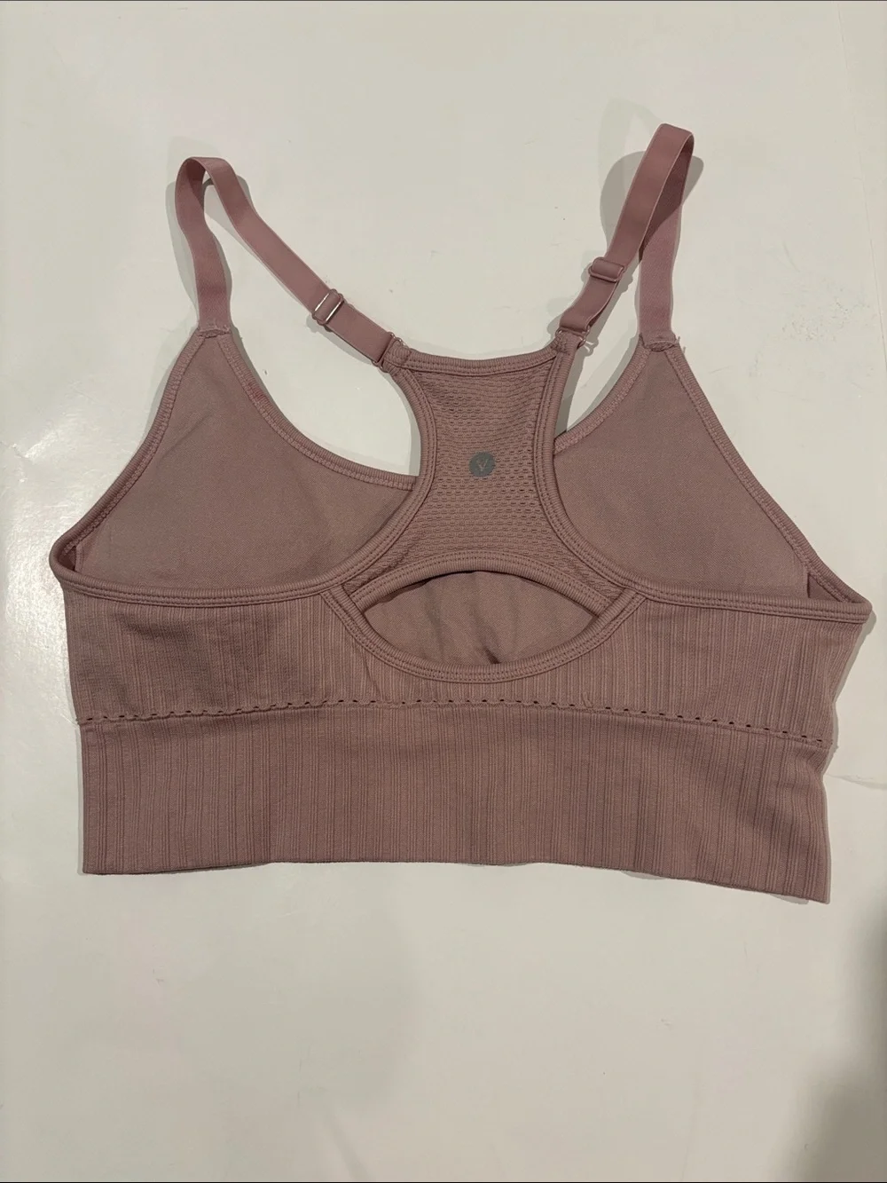 Velocity women’s racerback mauve sports bra size large